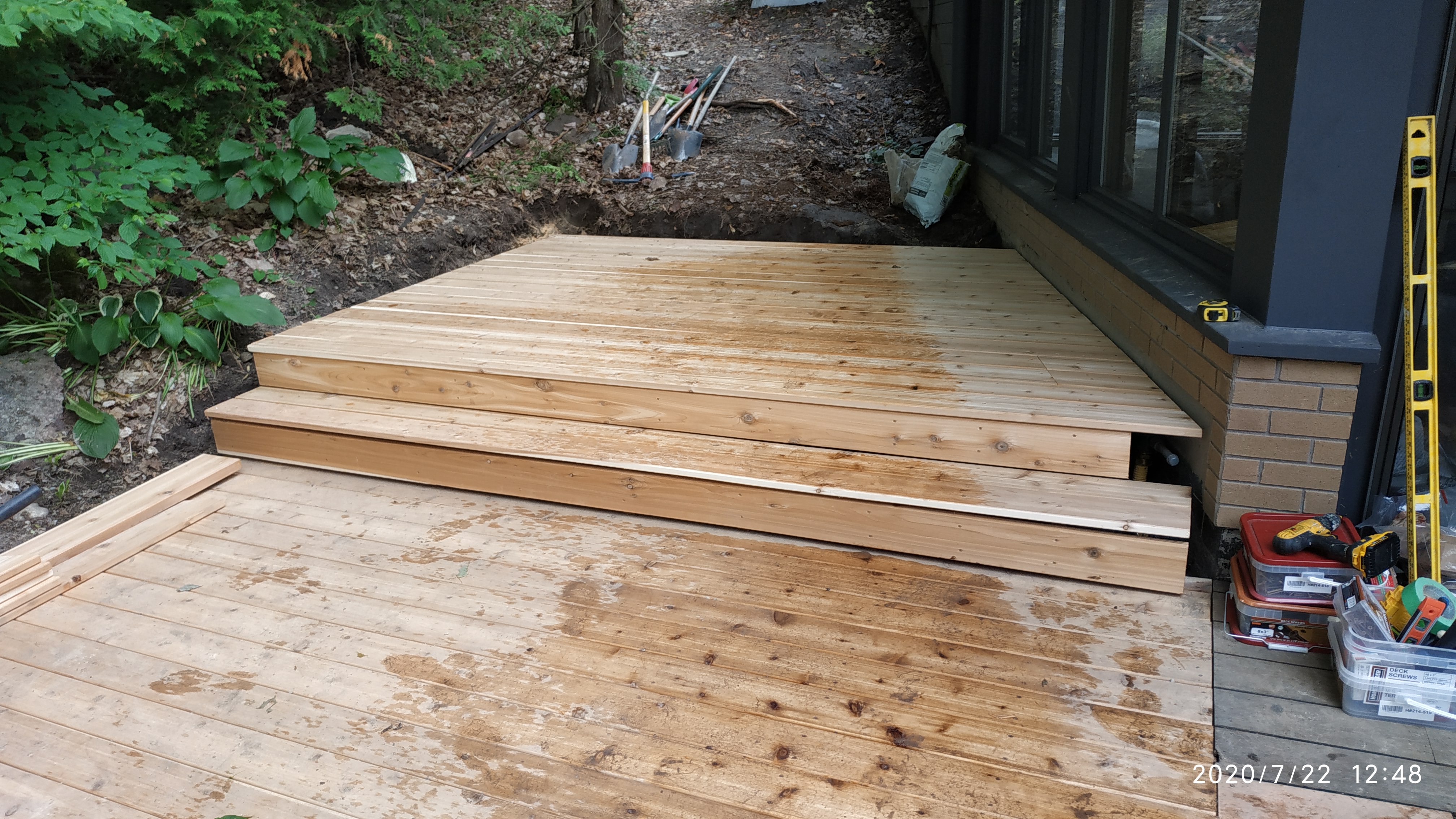 Cedar Deck Construction
